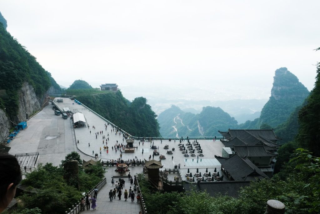 Widoki z Tianmen Mountain