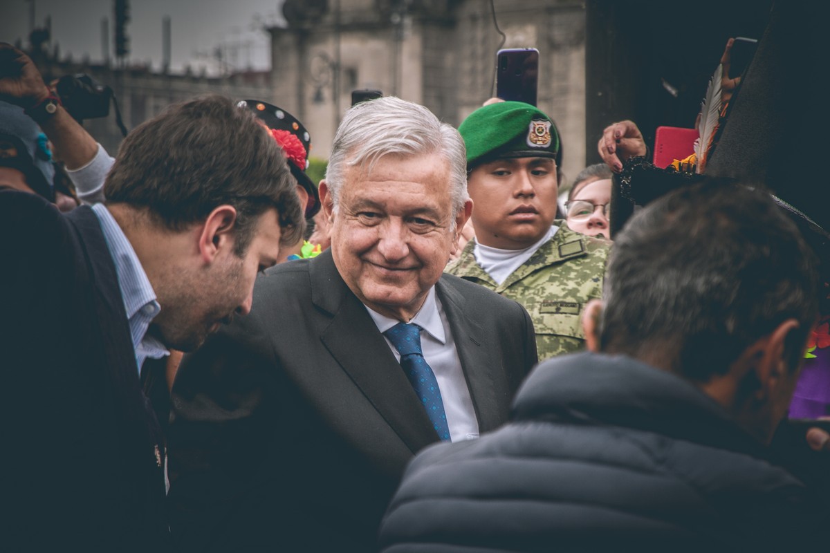 Parada na Zocalo i spotkanie z prezydentem Meksyku